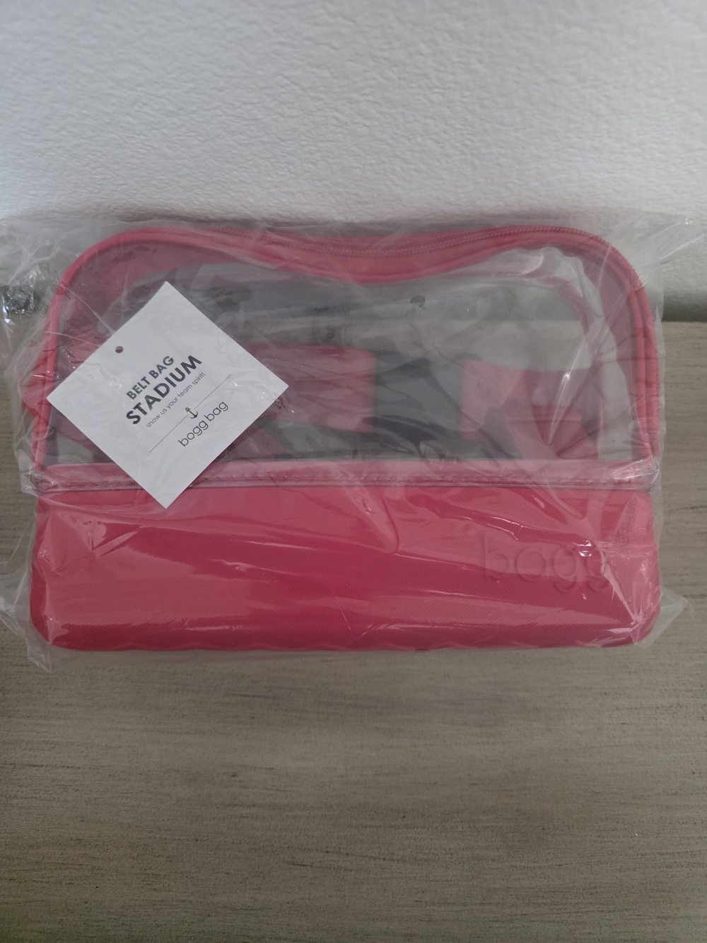 Bogg Stadium Bag Clear Red Belt Bag